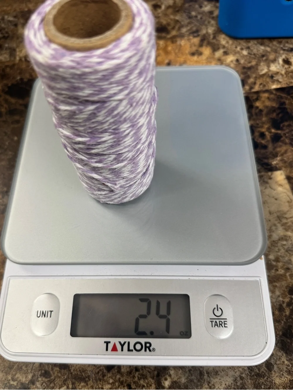 Purple & White Baker's Twine Cotton Craft Cord Spool - 2.4 oz